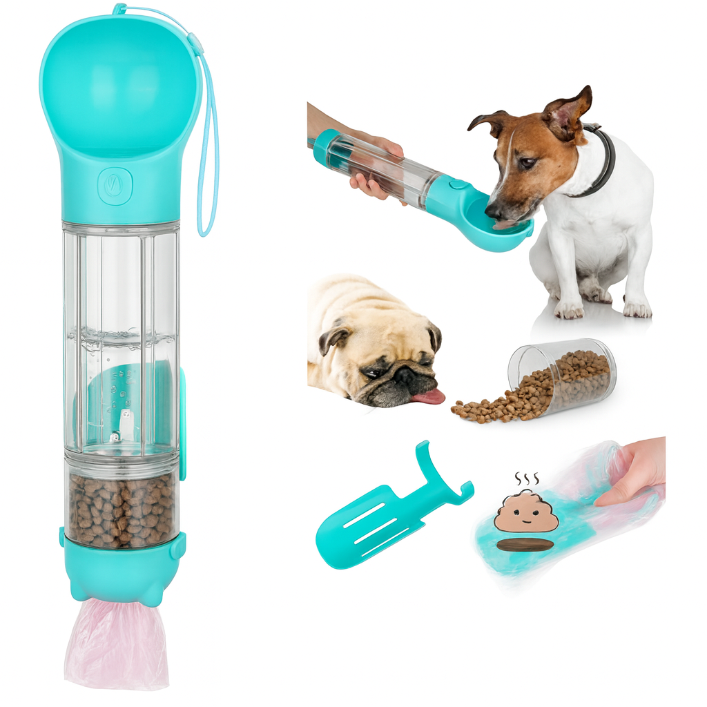 Botella multiuso 4 en 1 para tu mascota